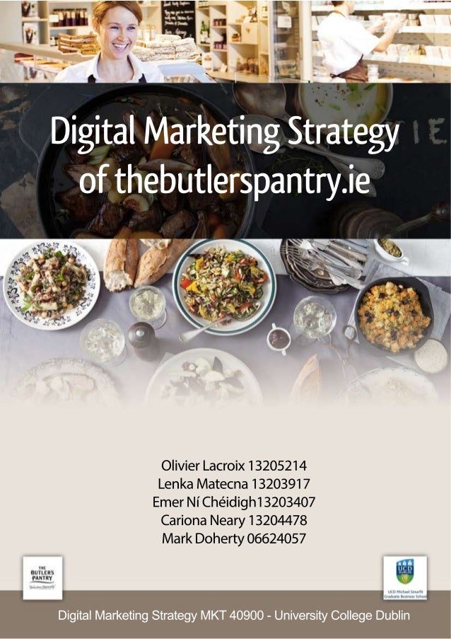Digital Marketing Communications Strategy For The Butler S Pantry Du