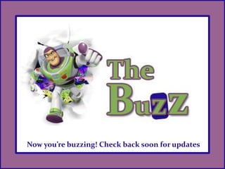 Now you’re buzzing! Check back soon for updates