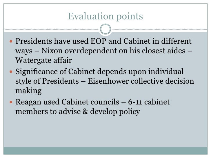 The Cabinet And Exop