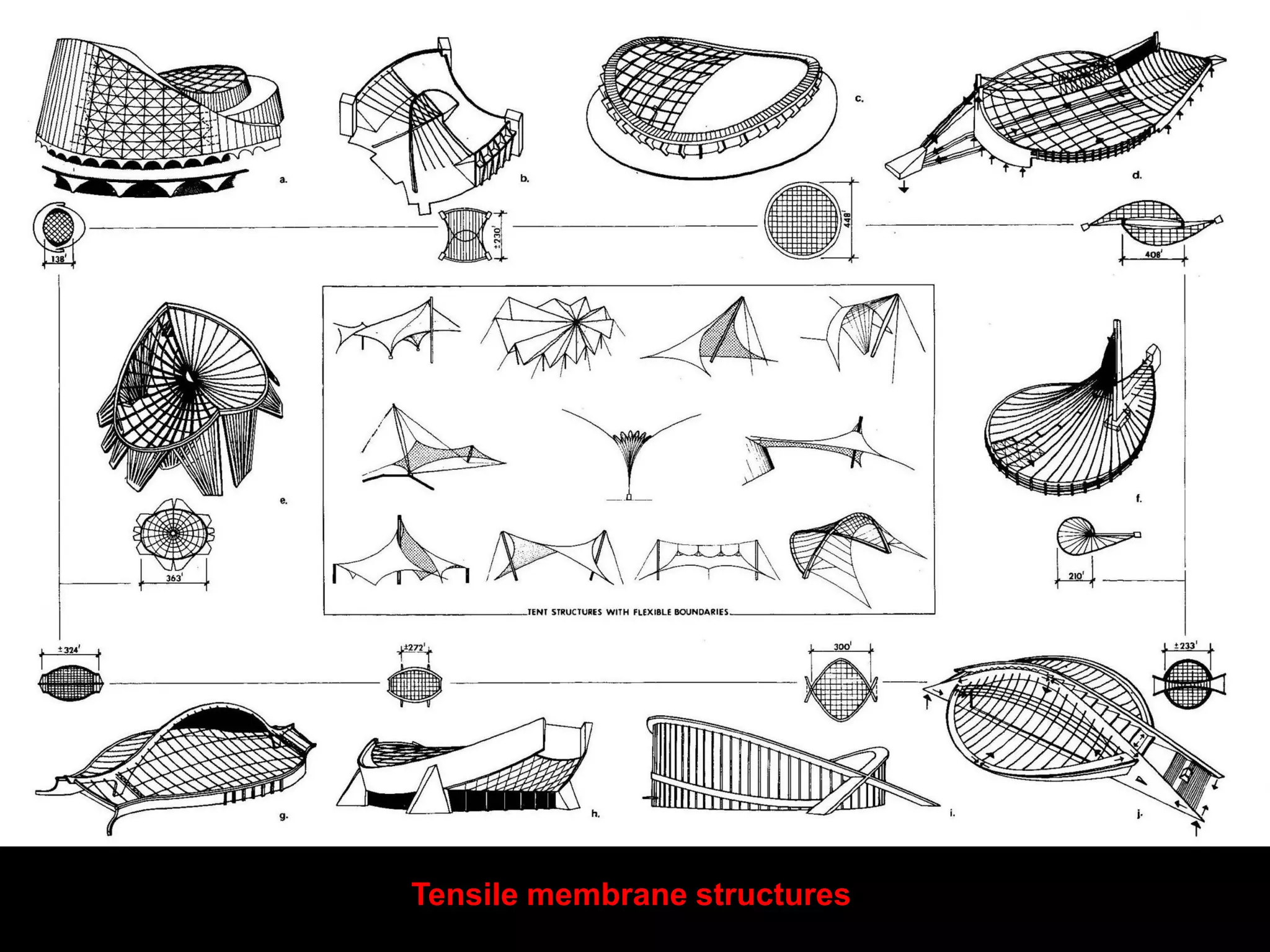 Tensile membrane structures
 