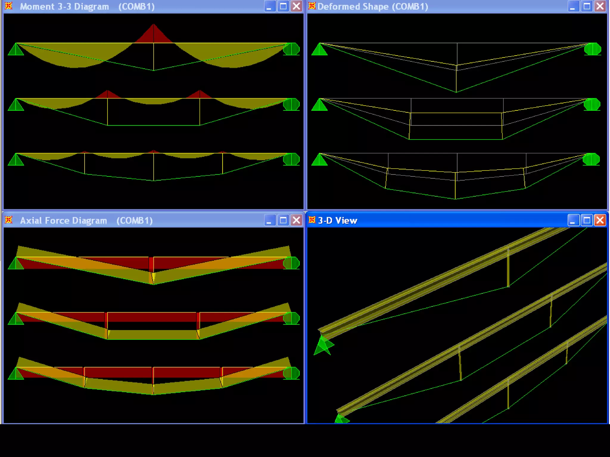 b
c
d
a
Typical Cable-supported, Single- and Multi-Strut Beams
 