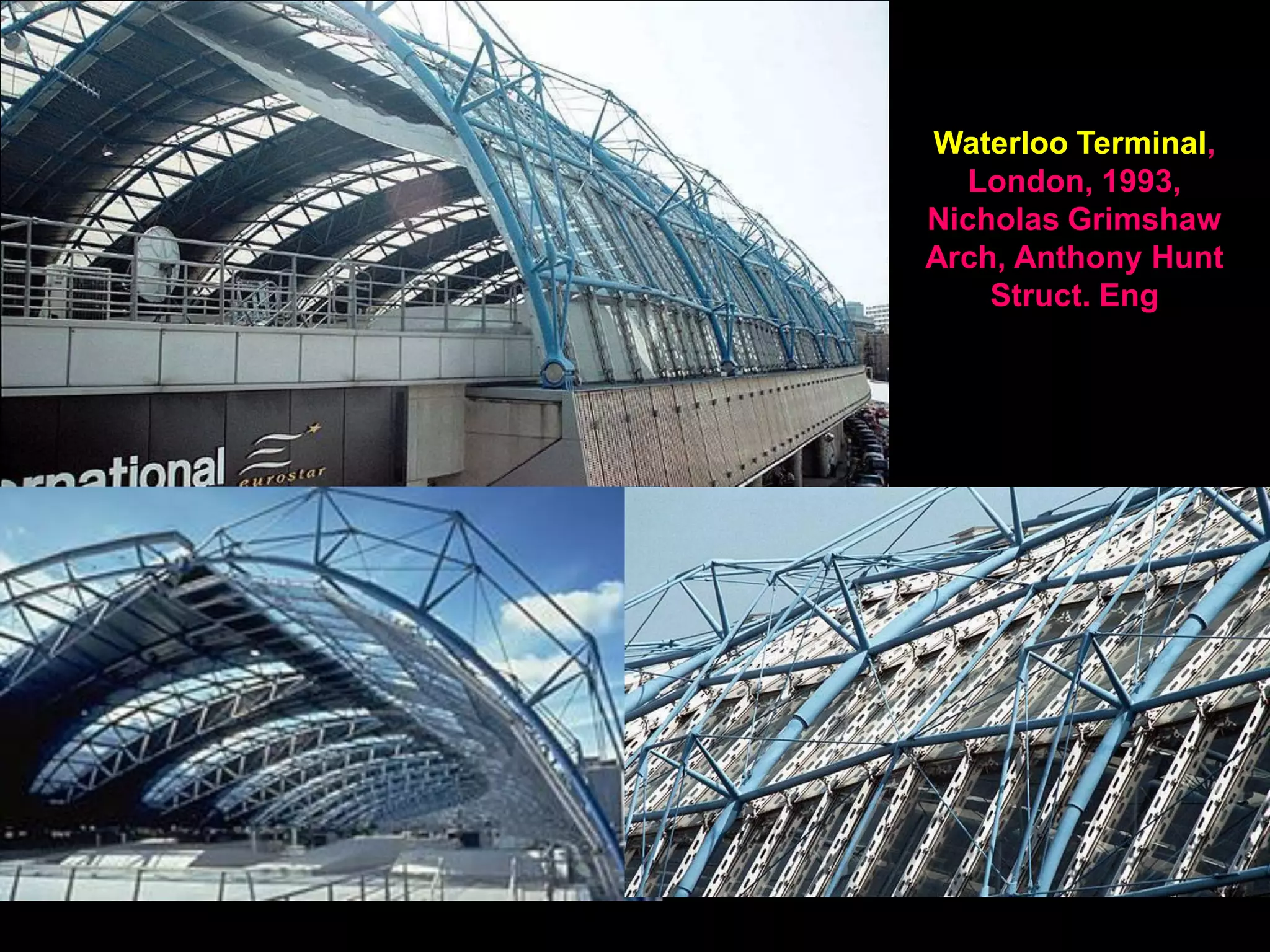 Plan view
Pressure lines in elevation
Asymmetrical arch
 