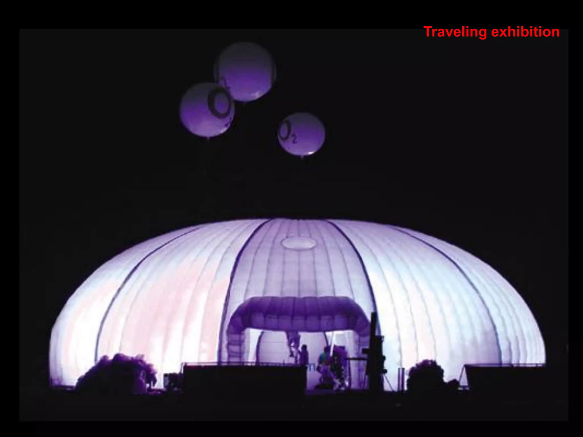 In air-supported structures the tensile membrane floats like a curtain on top
of the enclosed air, whose pressure exceeds that of the atmosphere; only a
small pressure differential is needed. The typical normal operating pressure
for air-supported membranes is in the range of 4.5 to 10 psf (0.2 kN/m2 to 0.5
kN/m2 = 0.5 kPa) or 2 mbar to 5 mbar, or roughly 1.0 to 2.0 inches of water as
read from a water-pressure gage.
 