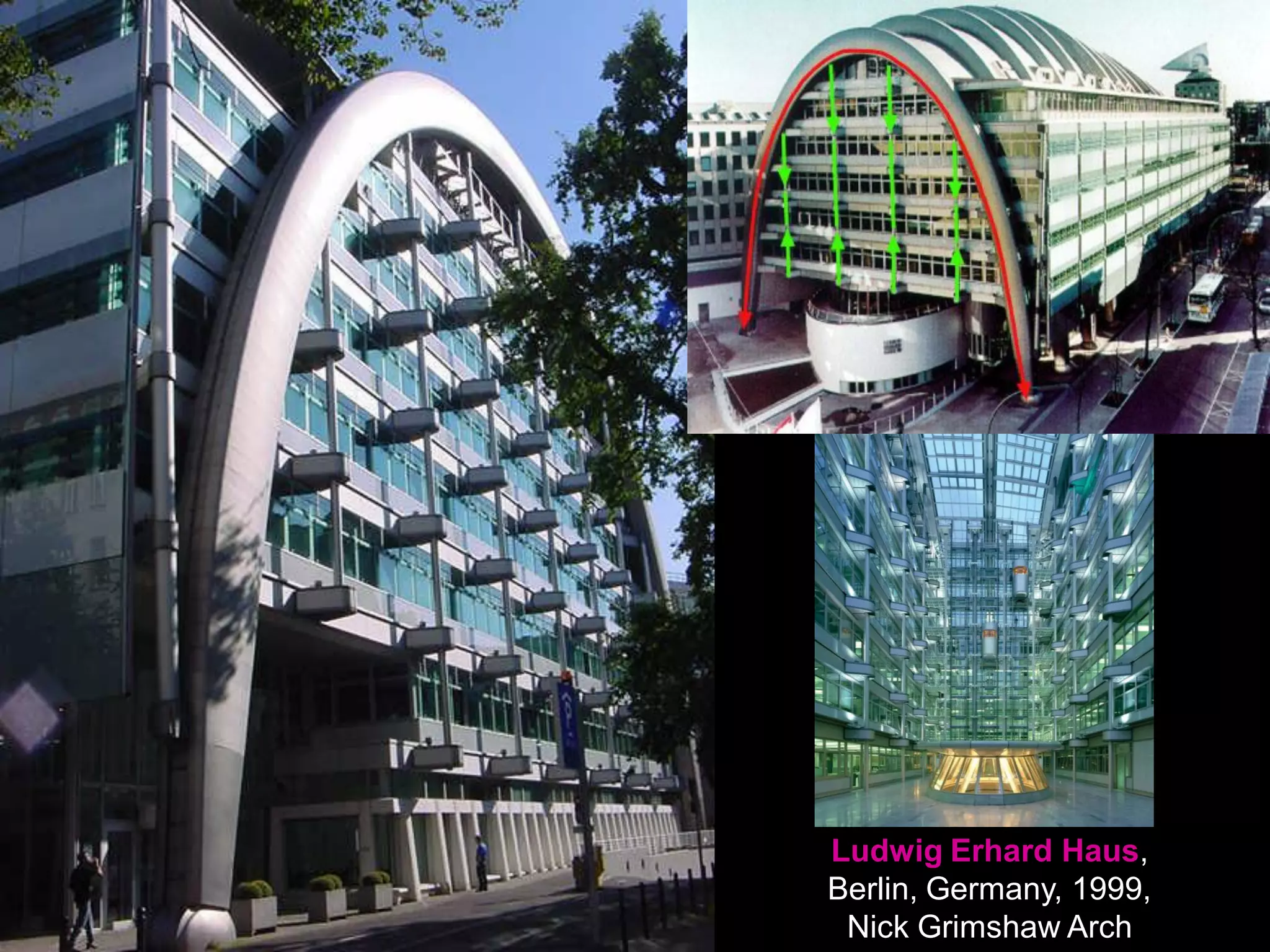 Ludwig Erhard Haus,
Berlin, Germany, 1999,
Nick Grimshaw Arch
 