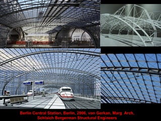 Space Truss Arch: axial force flow
 