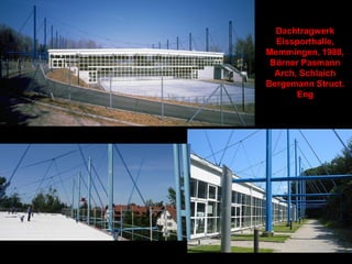 Pedestrian Bridge across the Main-Danube
Canal, Kehlheim, Germany, 1986, K.
Ackermann Arch, Schlaich Bergermann
Struct. Eng
 