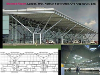 Stansted Airport, London, 1991, Norman Foster Arch, Ove Arup Struct. Eng.
 
