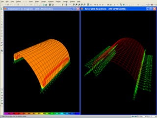 Air-supported cylindrical membrane
structure
 