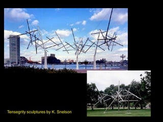TENSEGRITY TRIPOD
DOUBLE - LAYER TENSEGRITY DOME
 