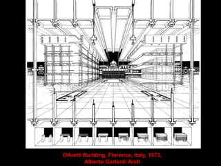 Olivetti Building, Florence, Italy, 1973,
Alberto Garlardi Arch
 
