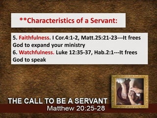 The call to be a servant | PPTX
