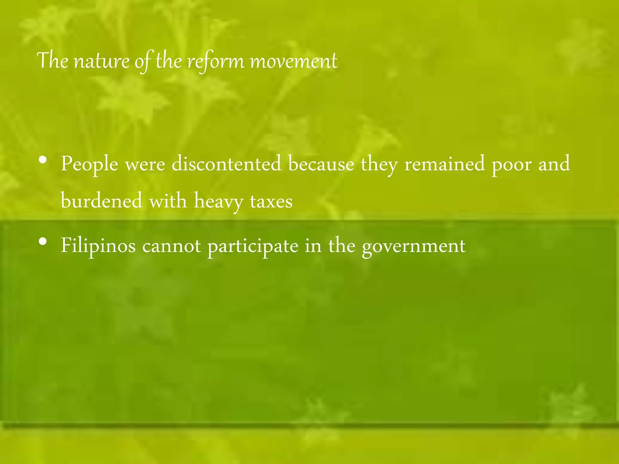 The Campaign for Reforms | PPTX