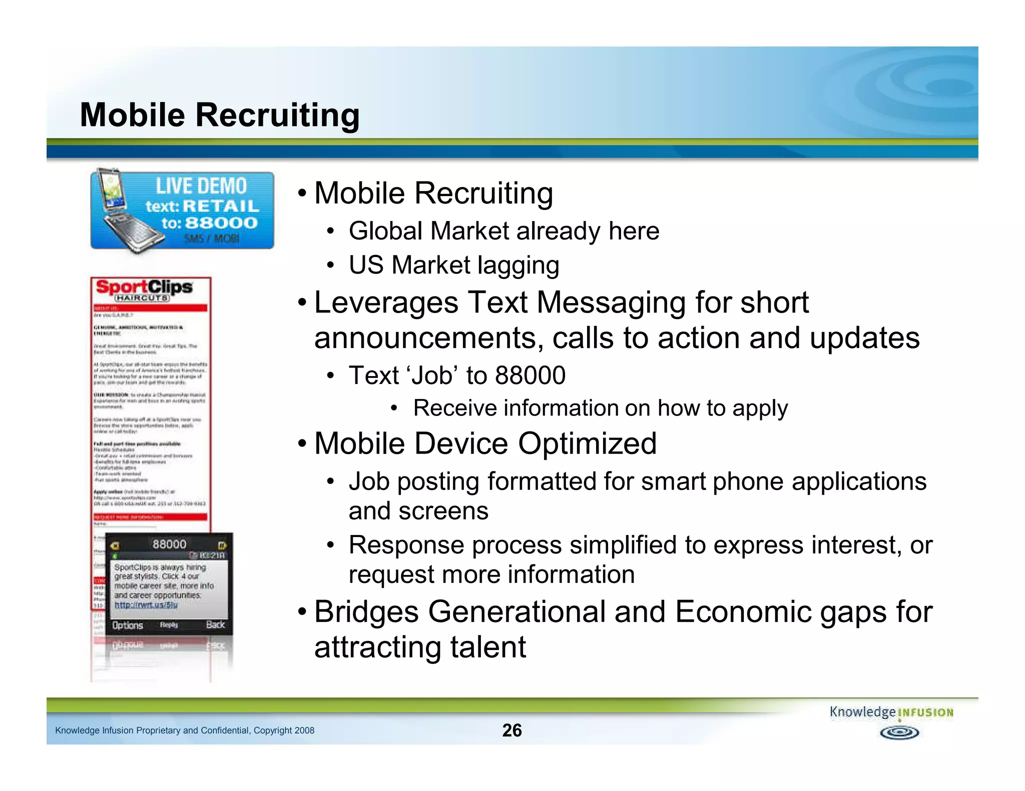 The Candidate Is Always Right - CLE/Knowledge Infusion Presentation (Feb 2009)
