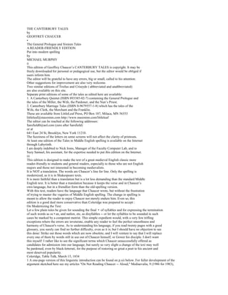 The canterbury tales | PDF