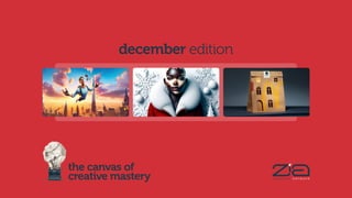 the canvas of
creative mastery
december edition
 