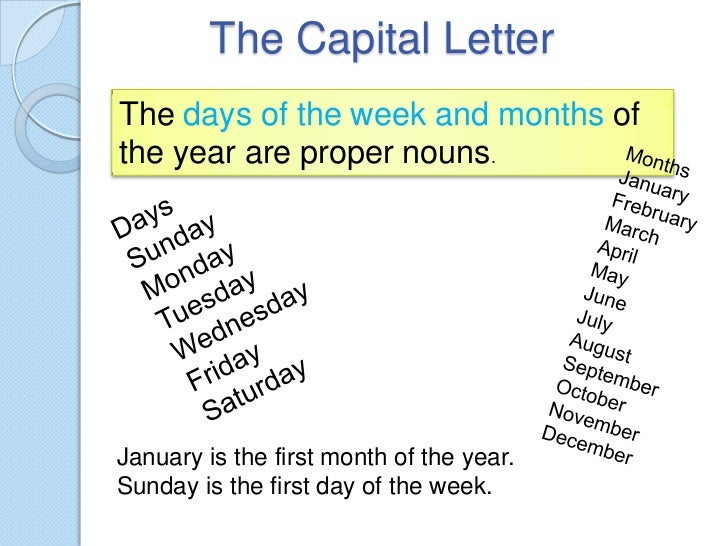 The capital letter