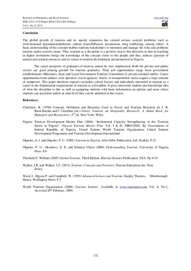Essay on tourism in nigeria