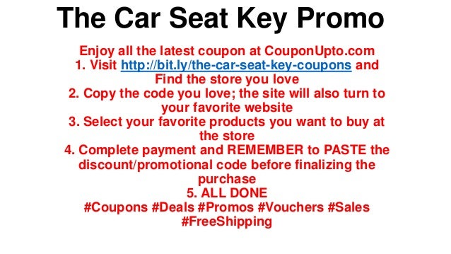 car seat key promo code