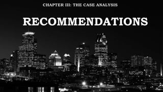 RECOMMENDATIONS
 
