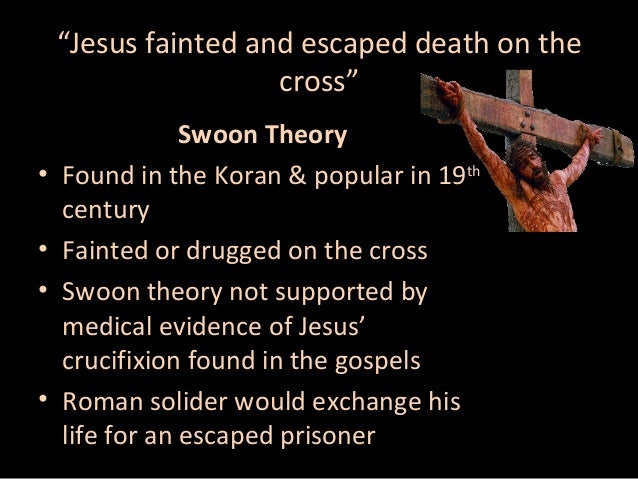 Hasil gambar untuk jesus crucified swoon theory