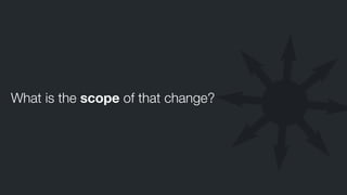 What is the scope of that change?
 