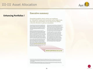 III-III Asset Allocation


 Enhancing Portfolios !




                           26
 