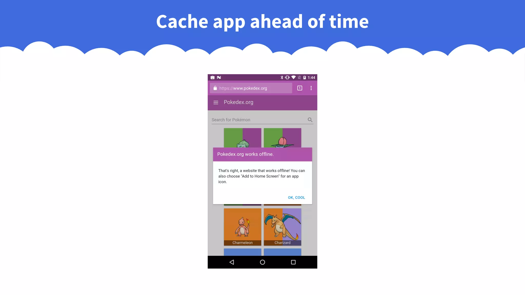 Cache app ahead of time
 