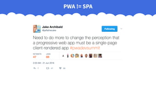 PWA != SPA
 