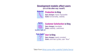 Taken from What comes after usability? (Kathy Sierra)  