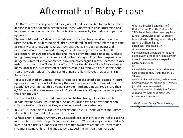 baby p case study health and social care