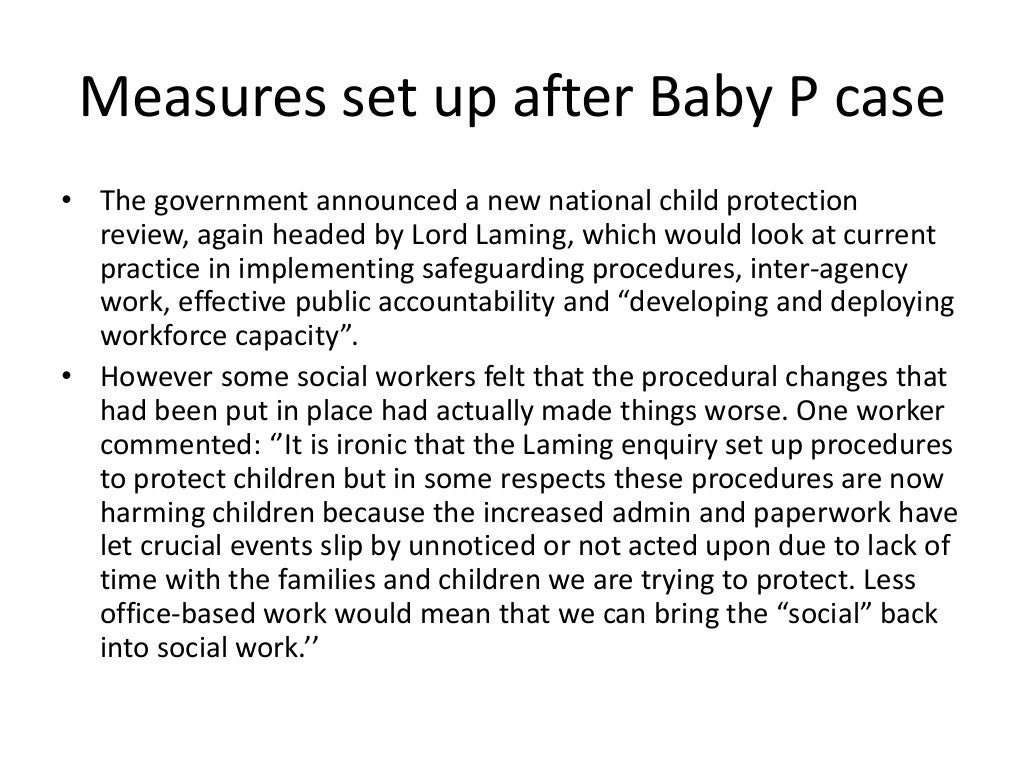 baby p case study health and social care