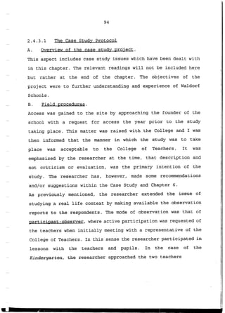 The Case Study Research Methodology and Components of Research Design