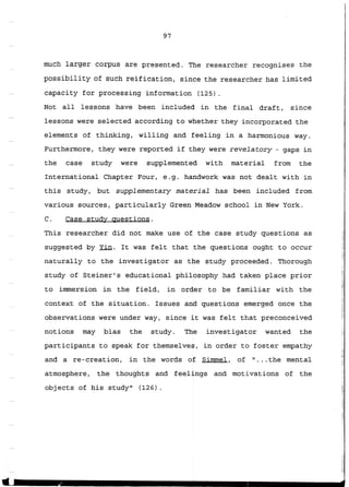 The Case Study Research Methodology and Components of Research Design