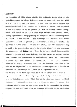 The Case Study Research Methodology and Components of Research Design