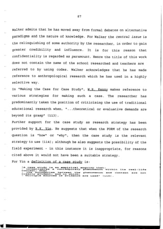 The Case Study Research Methodology and Components of Research Design