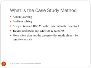 The case study method | PDF