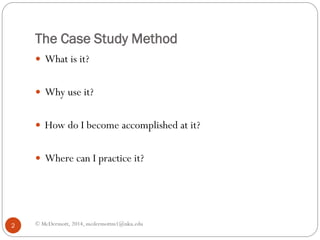 The case study method | PDF