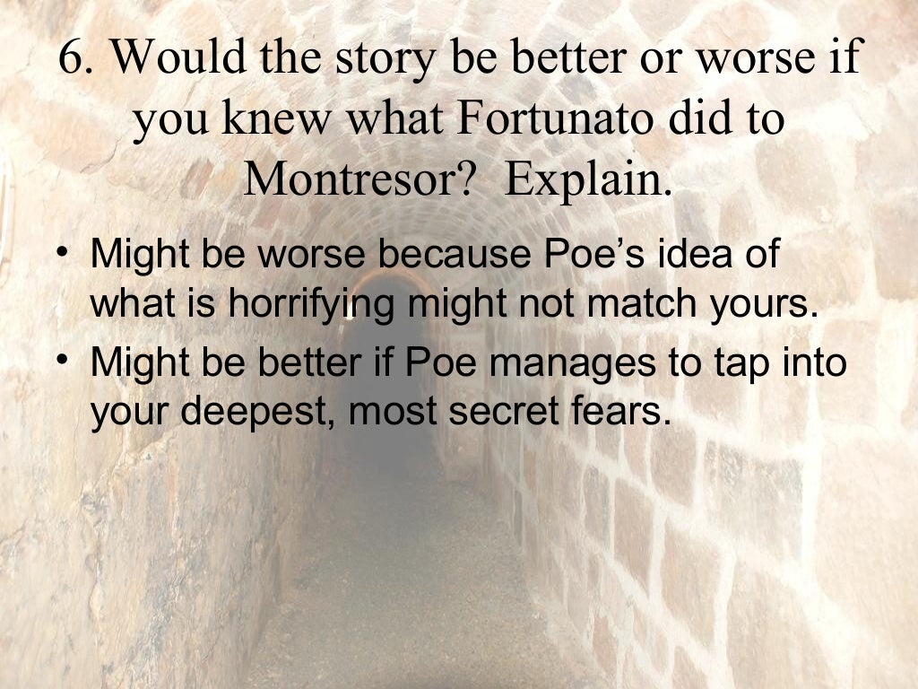 The cask of amontillado key