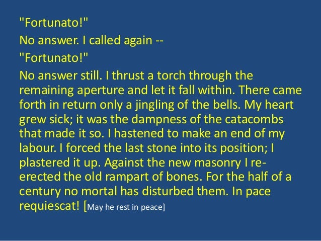 montresor unreliable in the cask of amontillado Montresor, the narrator of “the cask of amontillado,” feels that revenge is necessary to right a wrong some would argue that two wrongs never make a right and. montresor unreliable in the cask of amontillado Montresor, the narrator of “the cask of amontillado,” feels that revenge is necessary to right a wrong some would argue that two wrongs never make a right and.