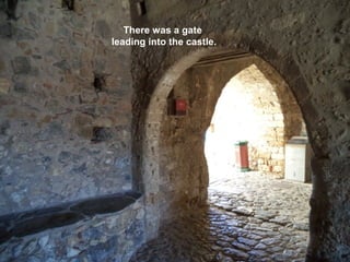 There was a gate
leading into the castle.

 