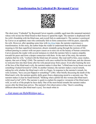 Cathedral short story deals