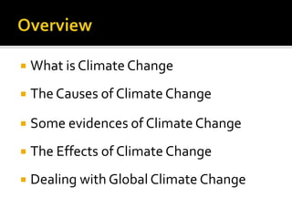 The causes and effects of climate change | PPTX
