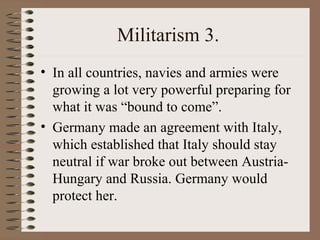 The causes of the ww1 | PPT