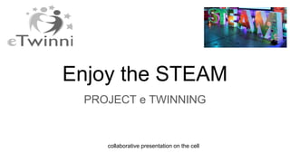 Enjoy the STEAM
PROJECT e TWINNING
collaborative presentation on the cell
 