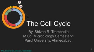 The_Cell_Cycle_Shiven_Trambadia
The Cell Cycle
By, Shiven R. Trambadia
M.Sc. Microbiology Semester-1
Parul University, Ahmedabad.
1
 