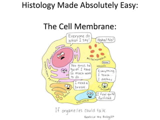 Histology Made Absolutely Easy:
The Cell Membrane:
 