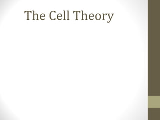 The Cell Theory
 