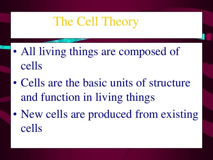 cell theory timeline