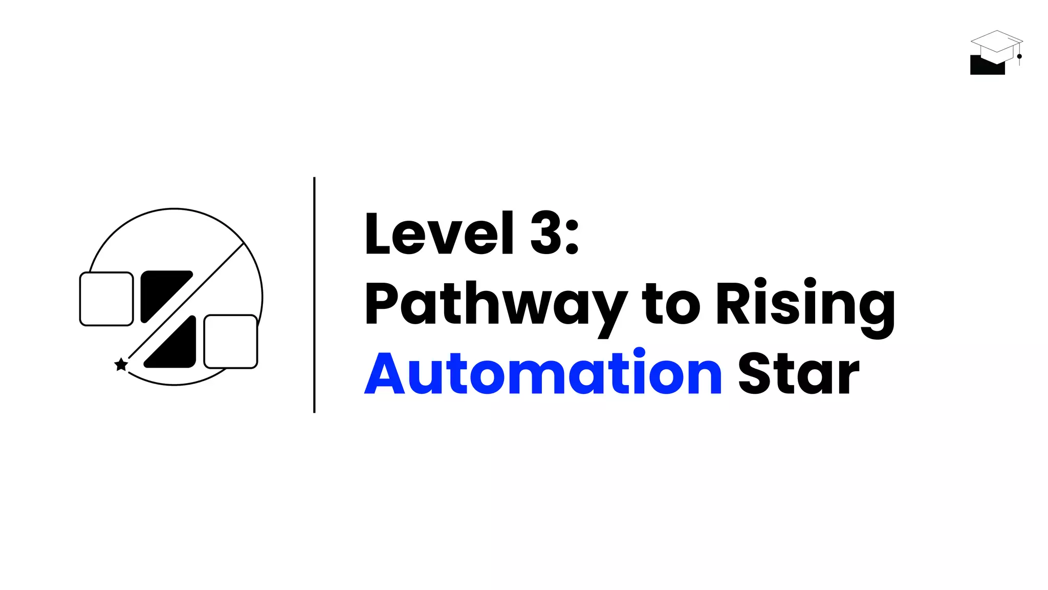 Level 3:
Pathway to Rising
Automation Star
 