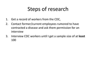 The center for disease control and prevention database | PPTX
